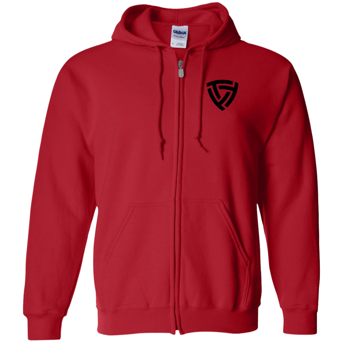 G186 Gildan Zip Up Hooded Sweatshirt