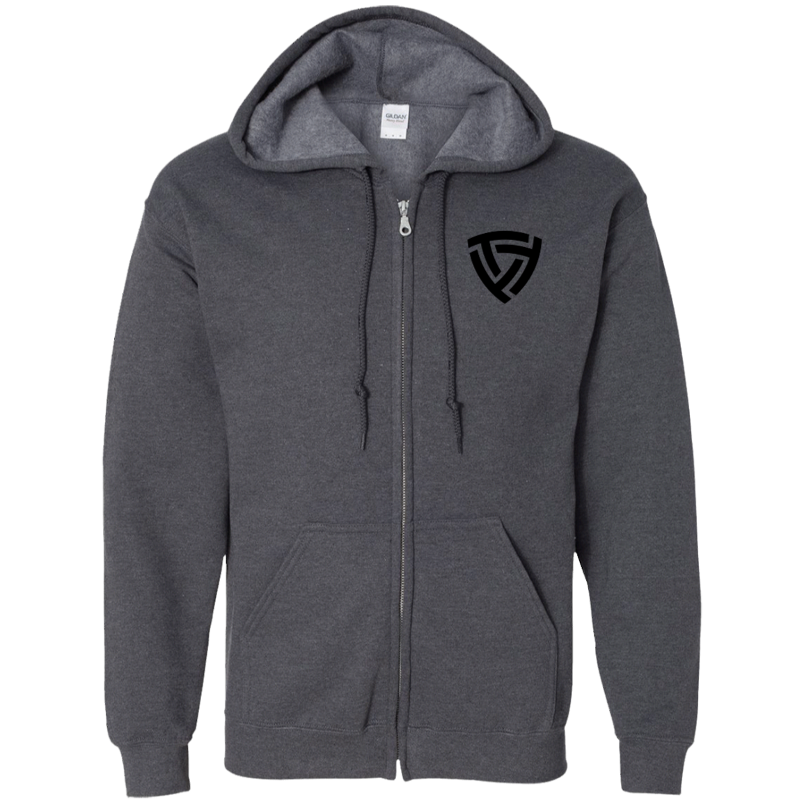 G186 Gildan Zip Up Hooded Sweatshirt