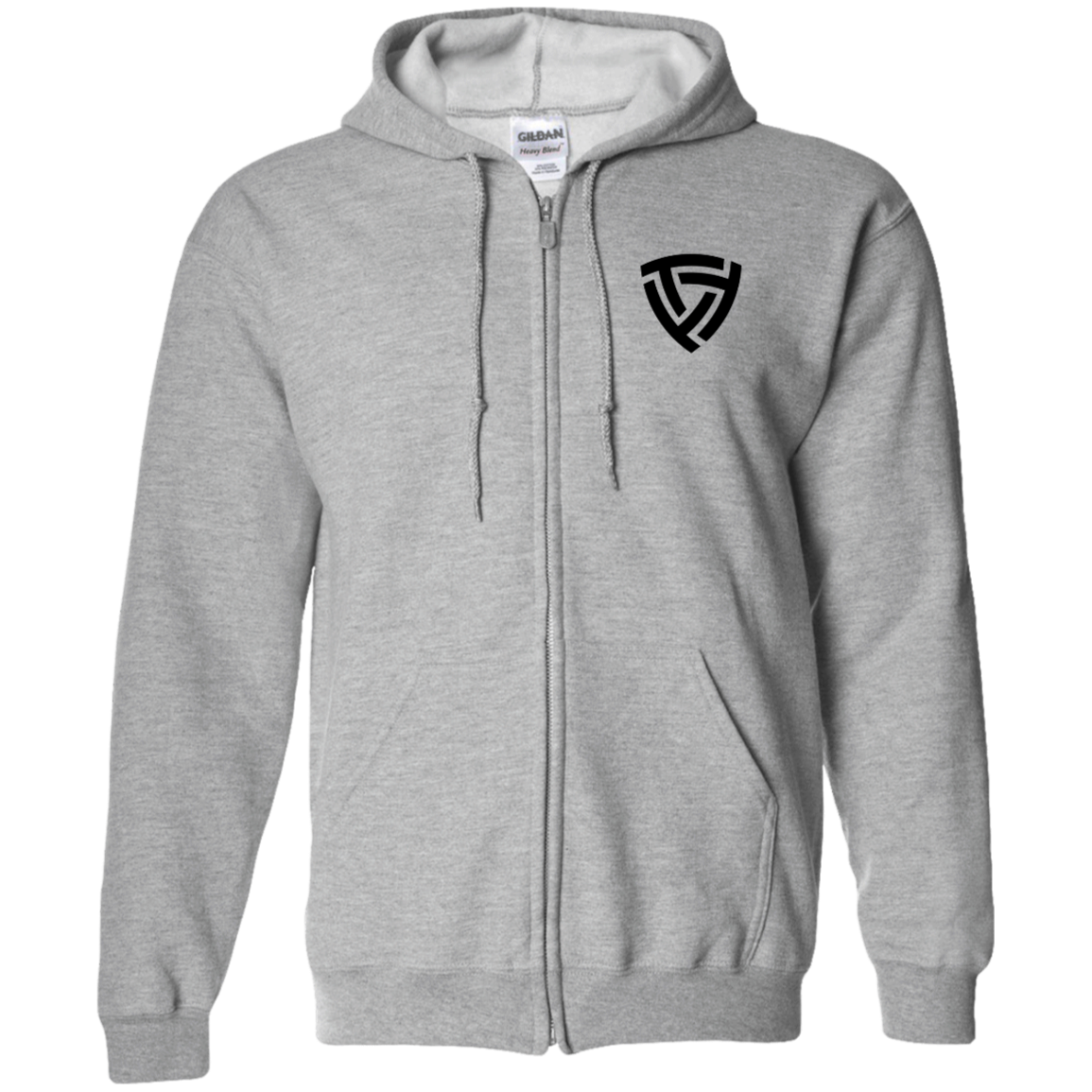 G186 Gildan Zip Up Hooded Sweatshirt
